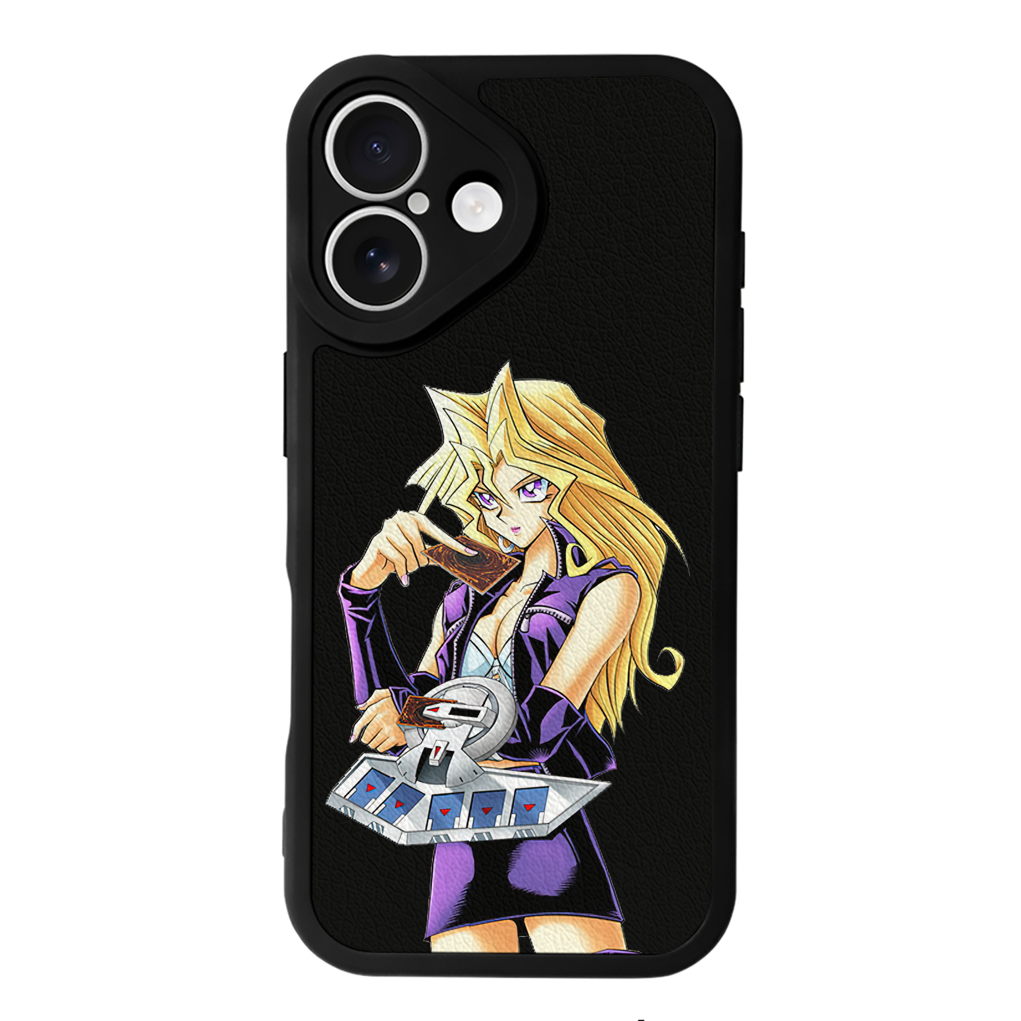遊☆戯☆王 Yu-Gi-Oh! 【iPhone 16シリーズ対応】シリコンスマホケース（レザー調） 材質：シリコン